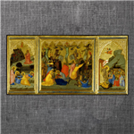 A Triptych: Agony in the Garden, The Crucifixion, and the Raising the Patriarchs and Prophets from the Dead 